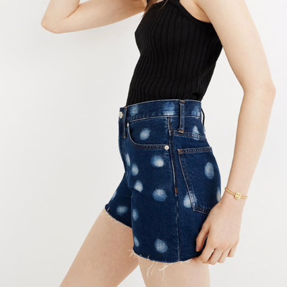 Madewell perfect Jean short polka dot edition